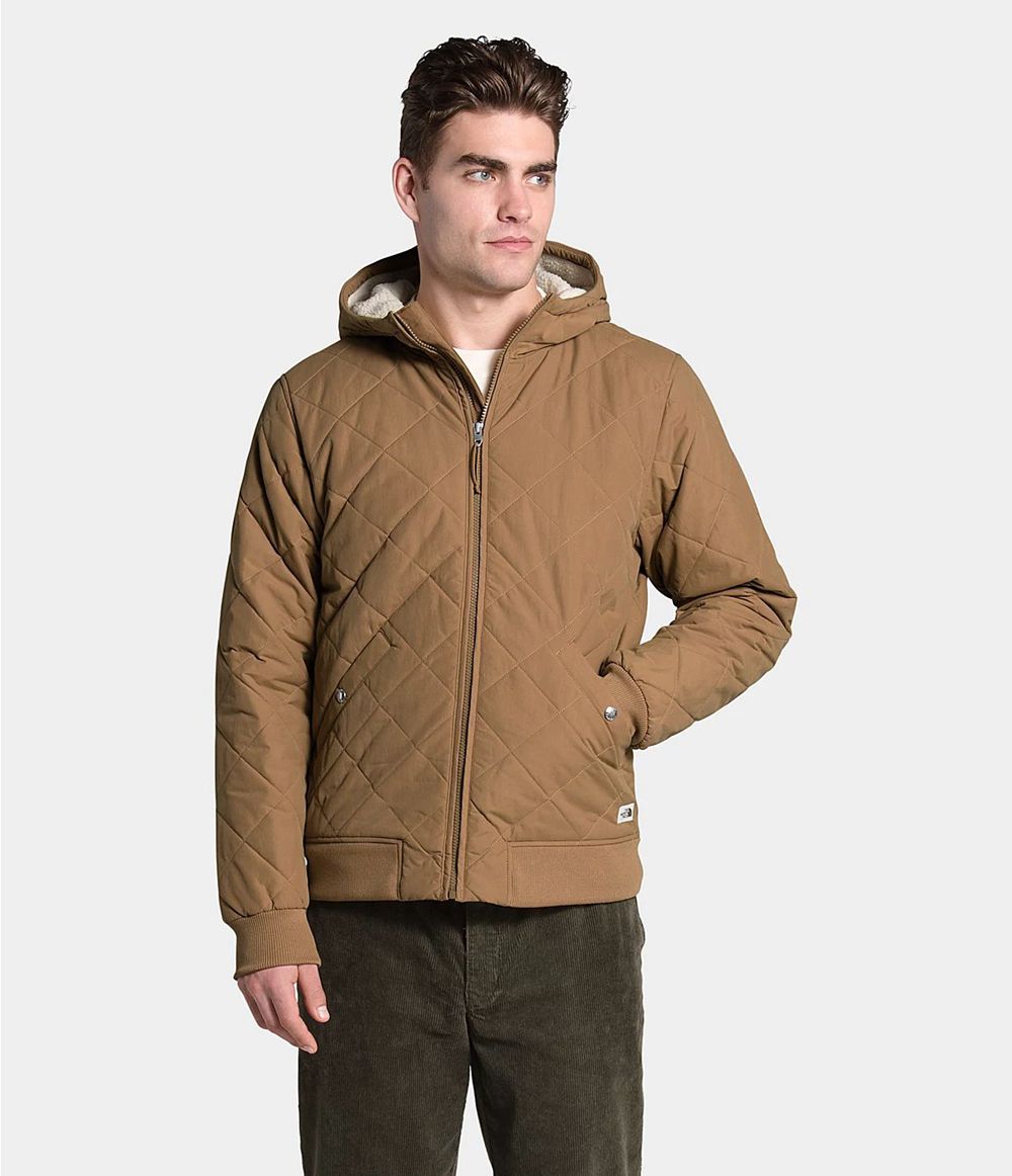 The North Face Cuchillo Insulated Full Zip Kapuzenpullover Herren - Braun CH-866VCWU